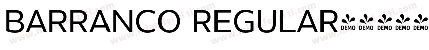 Barranco Regular字体转换